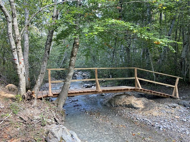 Nouvelle passerelle en bois