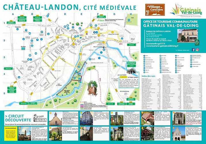 Plan circuit découverte Château-Landon