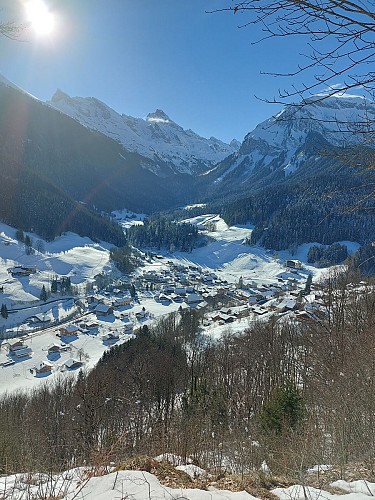 Vue sur le village