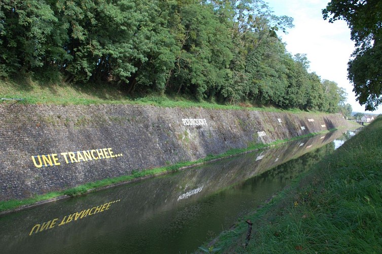 Vue générale de la tranchée du canal, Génelard