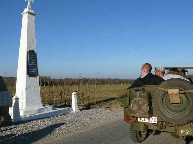 War memorial 14-18 at the Espinette upland plain in Fontaine-l'Evêque