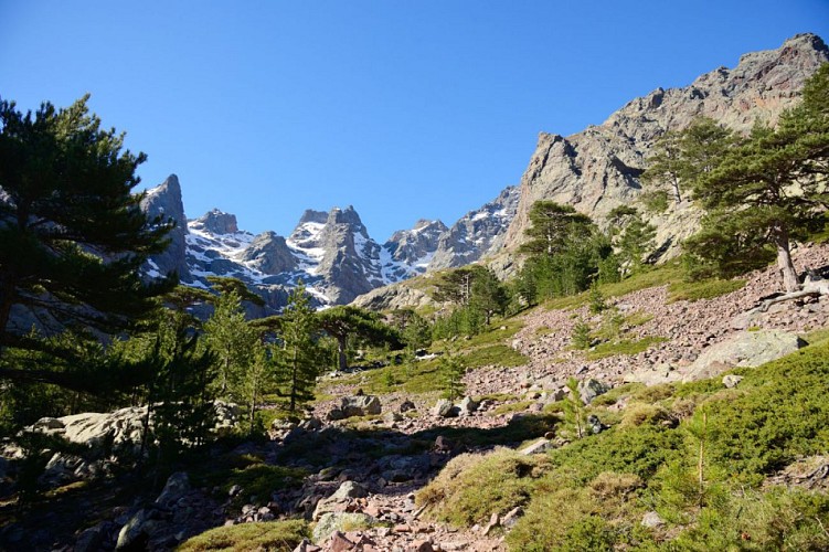 Corse- Région Asco- Trimbolacciu: Cirque et lac [septembre 2011]