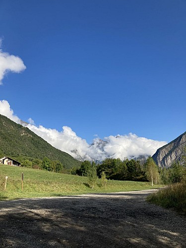 chemin vers le torrent St Antoine