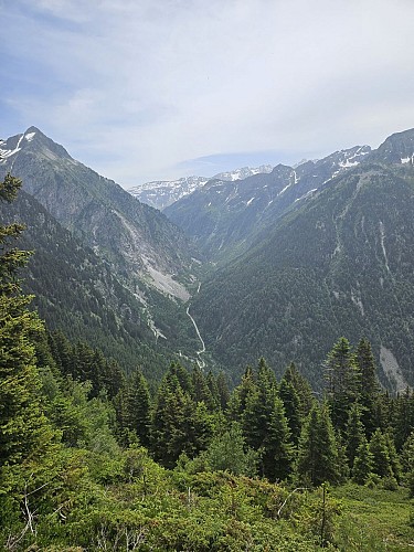 Vue sur la vallée de l'Eau d'Olle