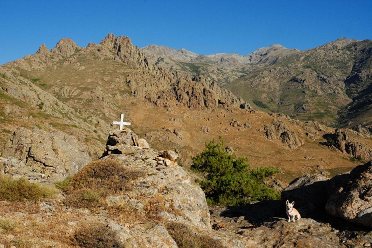 Corse- Région Niolo/Massif Bianco/Verdatu- Lacs de Lancone: Ghiarghe Rosse, Occhi Neri, Maggiore [août 2012]