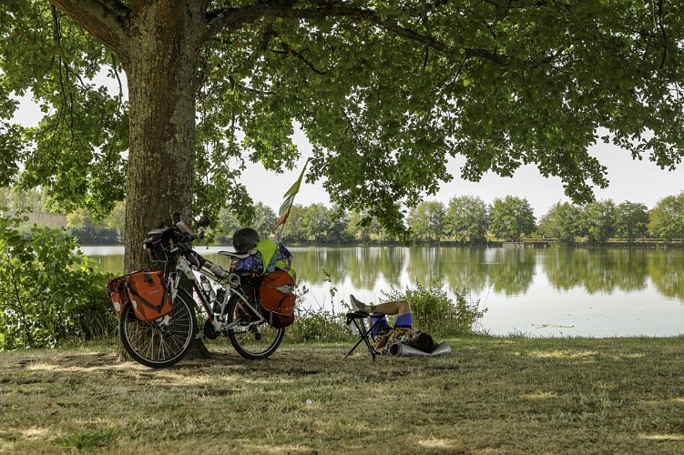 Bourbon-Lancy, plan d'eau du Breuil