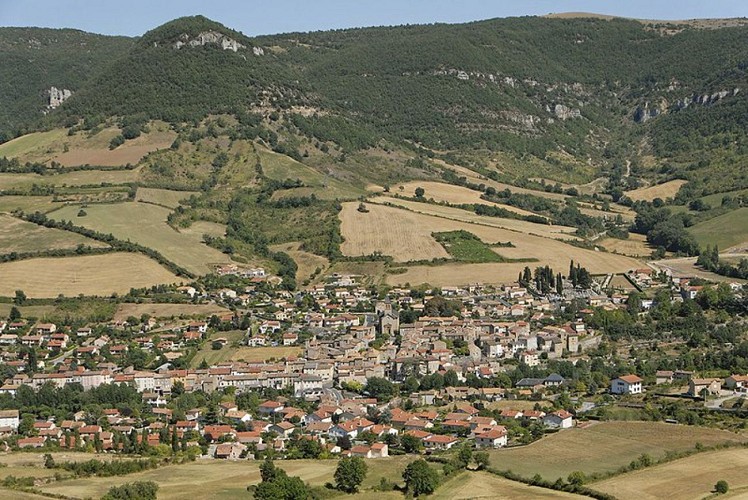 vue générale du village de Saint-Georges de Luzençon