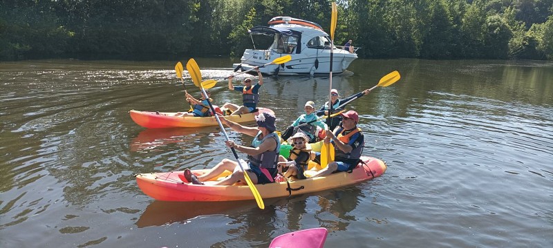 kayak sur le canal