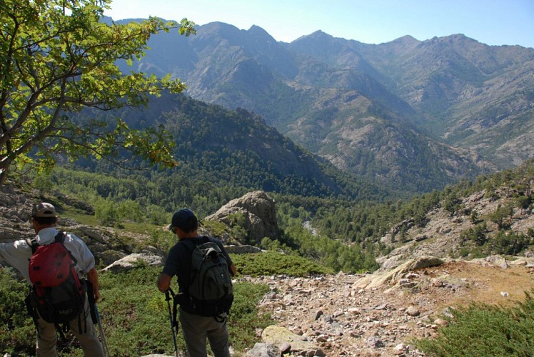 Corse- Région Asco- Vallée Ghieriosa vers Capu Bianco- tunnels névés [juillet 2009]