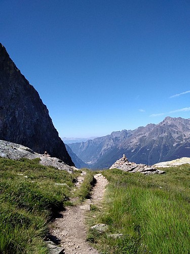 Sentier menant au refuge