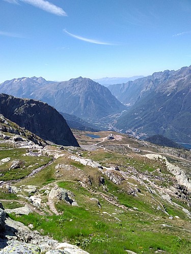 Vue au dessus du refuge