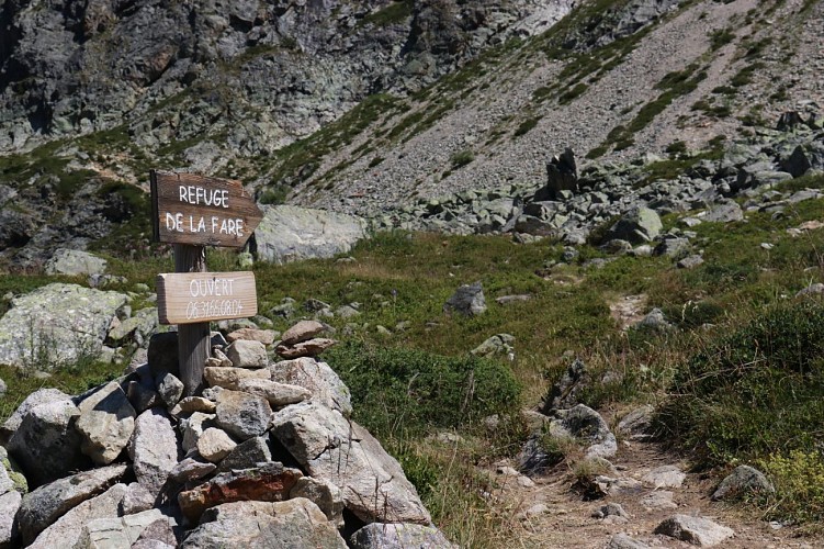 Refuge de la Fare vanaf station Oz