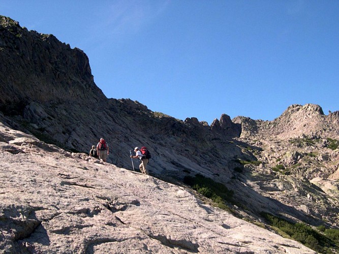 Corse- Région Cortenais/Massif Lombarduccio- Brèche de Goria-Crête Capitello/Alle Porta-Capitello-Melo [août 2004]