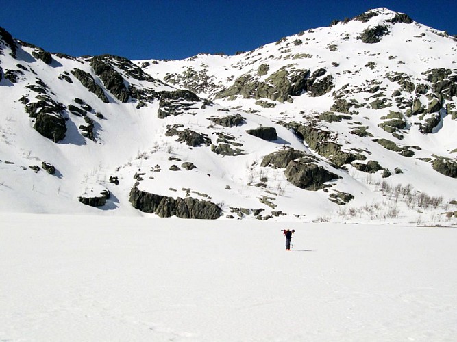 Corse- Région Cortenais/Massif Lombarduccio- Sortie Neige Melo-Bocca Soglia-Melo-Capitello [avril 2005]