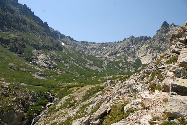 Corse- Région Cortenais/Massif Rotondo- Lac Pozzolo via berg. de Spiscie [juillet 2009]