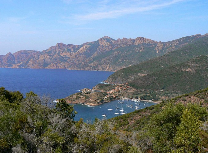 Corse- Région Evisa/Girolata- Girolata par bocca a Croce retour vedette [juillet 2006]