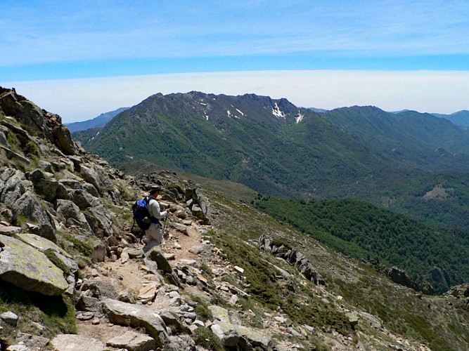 Corse- Région Fiumorbo- Col de Verde- Refuges Usciolu via Prati- Cozzano [mai 2006]