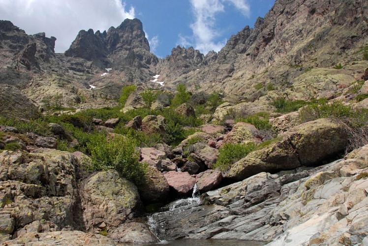Corse- Région Niolo/Côté Gde Barrière- Mare de la Paglia Orba- Berg. de Ballone [juillet 2009]
