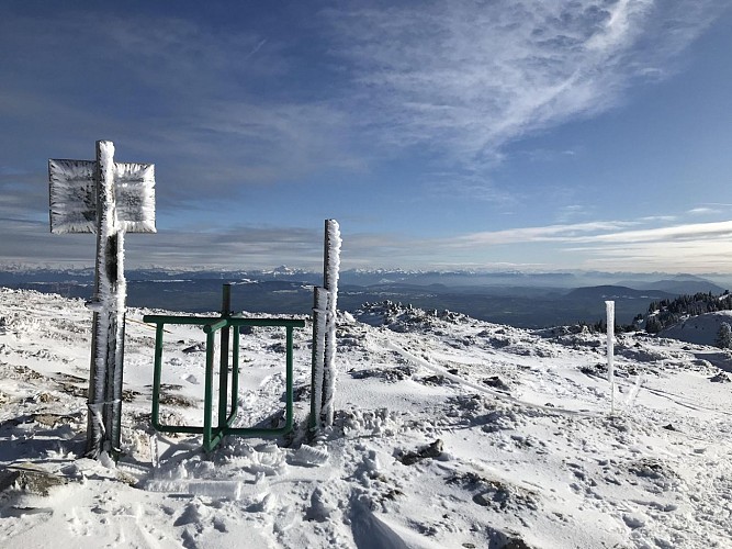 Schneeschuhpfad: von La Catheline bis Crêt de la Neige
