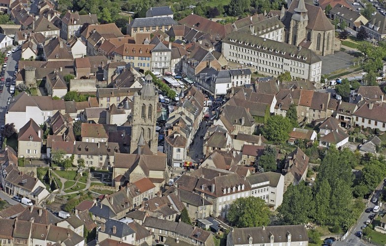 Vue aérienne Aubusson