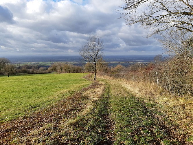 Vue depuis les hauteurs de Dingier