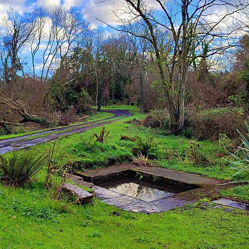 Le lavoir de Run Glaz en hiver