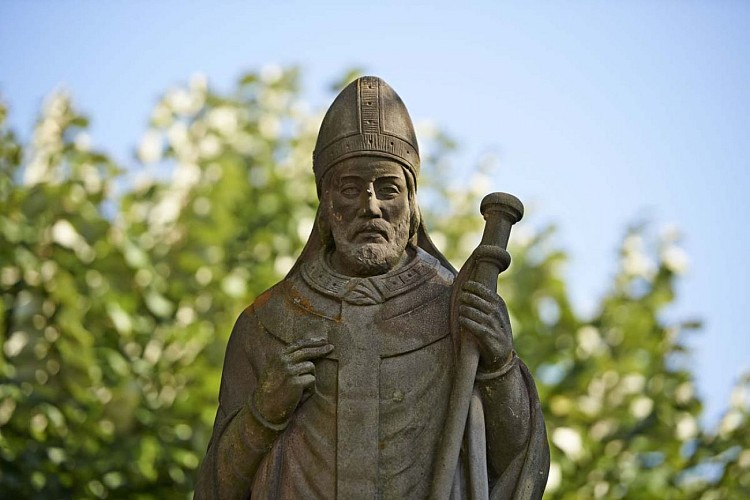 Statue de Saint-Florent à Niederhaslach