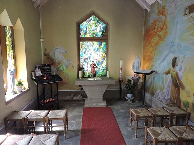 Fresques de Roland Perret - chapelle Saint Amand, Domaine Sulzbad