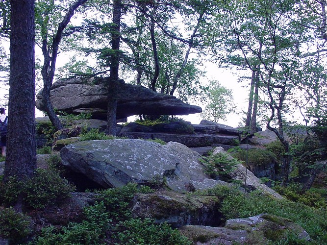 Dusenbach-Pilgerweg und bemerkenswerte Felsen