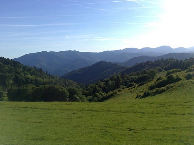 Panorama depuis la route des crêtes