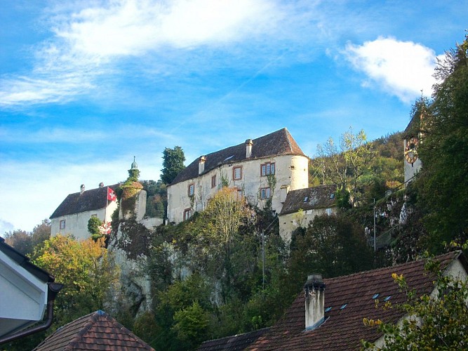 Village frontalier de Burg en Suisse