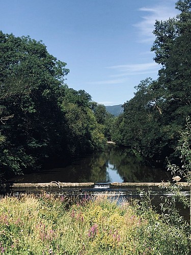 Le pont de la Thur, rivière de Cernay