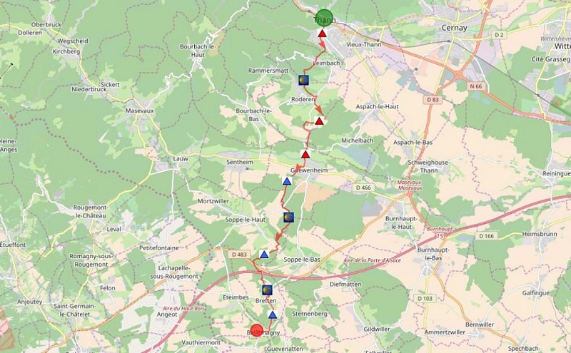 Walking tour: Santiago de Compostella from Thann to Bellemagny