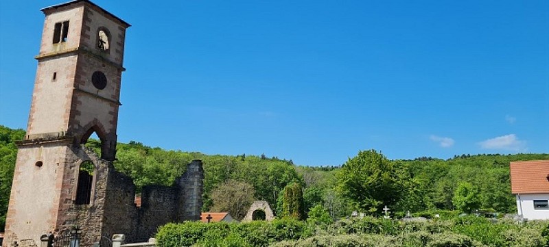 Les ruines de l'église Saint-Blaise de Leimbach