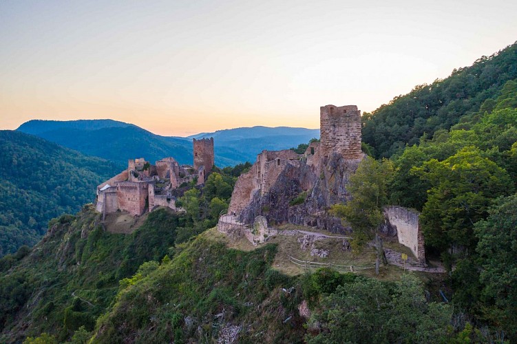 Parcours vélo : Les châteaux au départ de Ribeauvillé