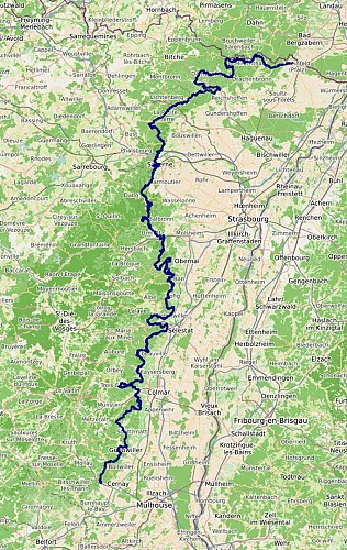Chemin des châteaux forts d'Alsace