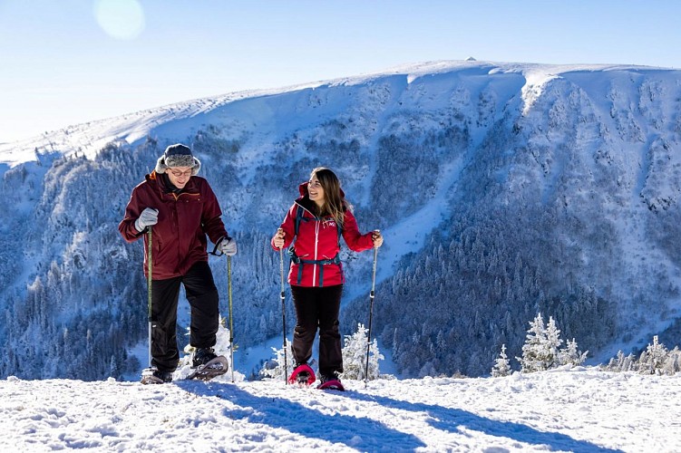 Snowshoe hiking