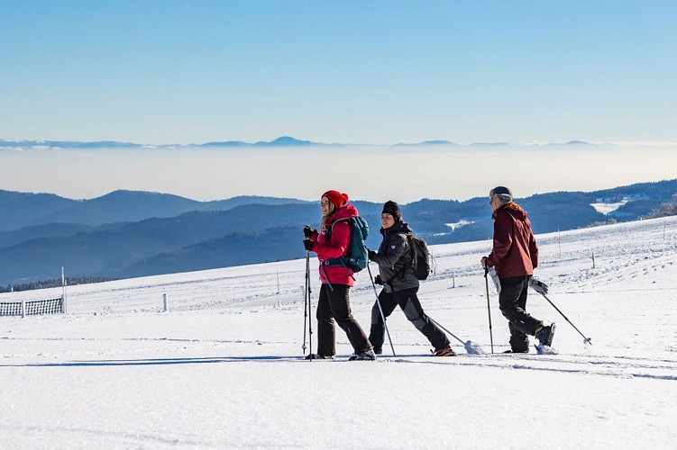 Snowshoe hiking