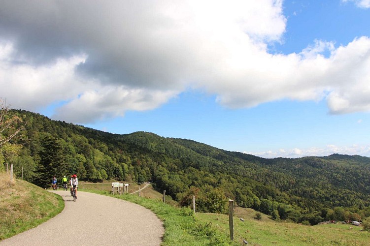 Mountainbiketour H04 : Les Belfays, im Schatten der Windkraftanlagen
