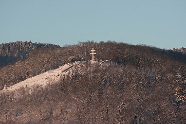 La neige sur le Staufen à Thann