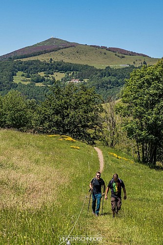 Randonneurs près du Freundstein