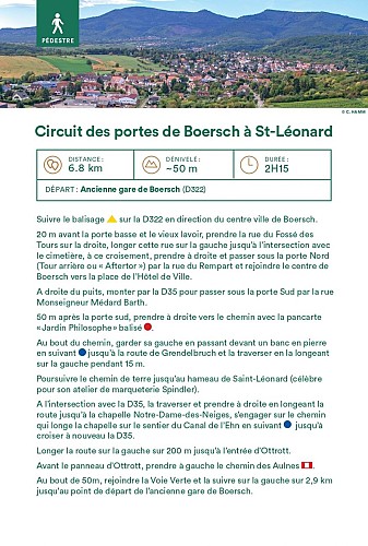 Walking tours - From the gates of Boersch to St-Léonard