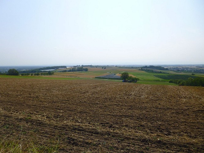 Depuis la D3, très belle vue sur la vallée