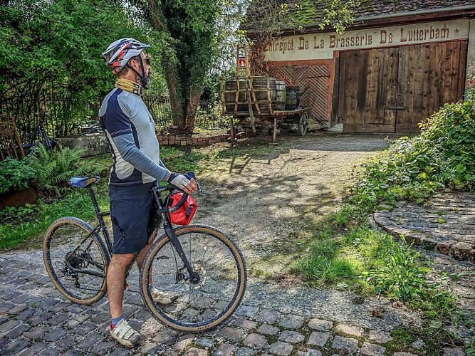 Vélo Gravel en Alsace, à Durmenach