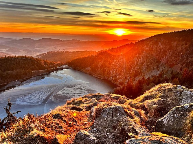 Hiking tour - the lac Blanc ridge