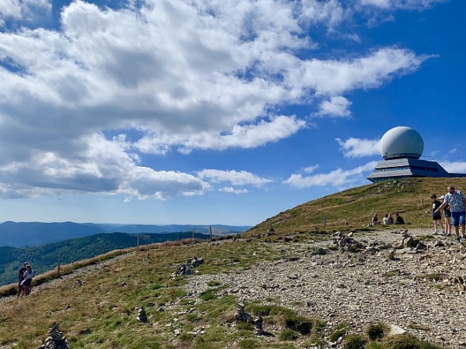 Marcheurs au radar du Grand Ballon