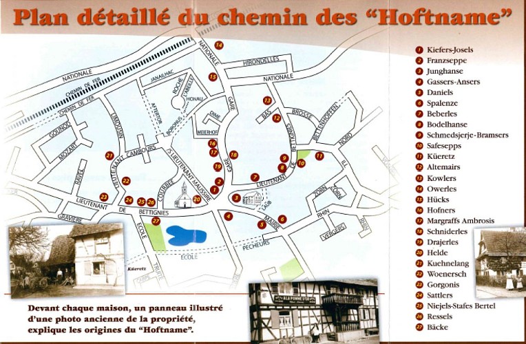 Walking tour: Path of the Hoftname