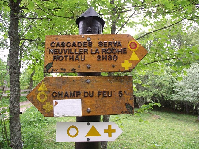 Circuit rando CDF02 :  La cascade de la Serva par le Sommerhof