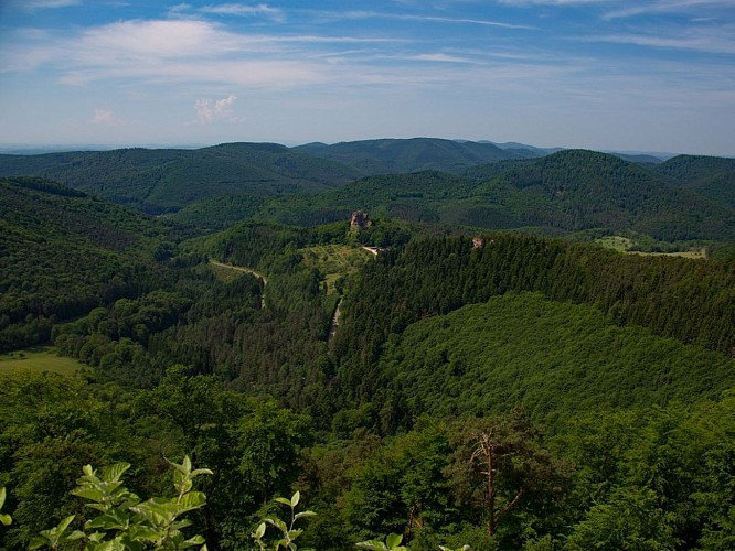 Vue du Château de Loewenstein