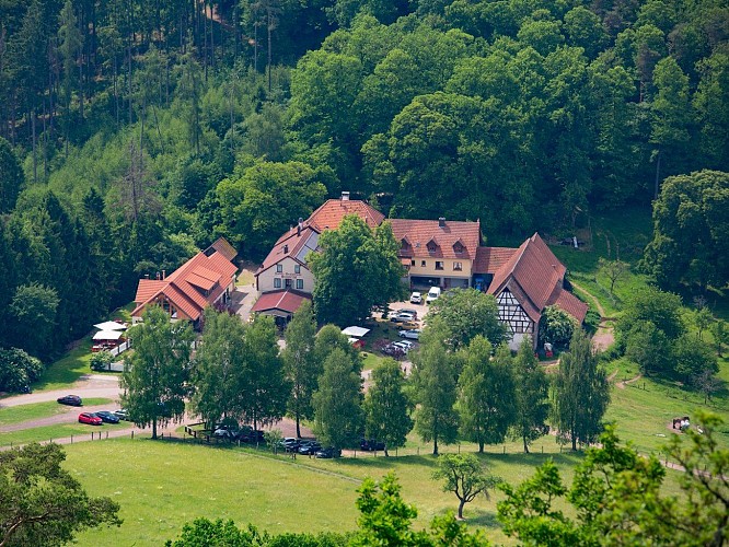 Le Gimbelhof vu du Krappenfels